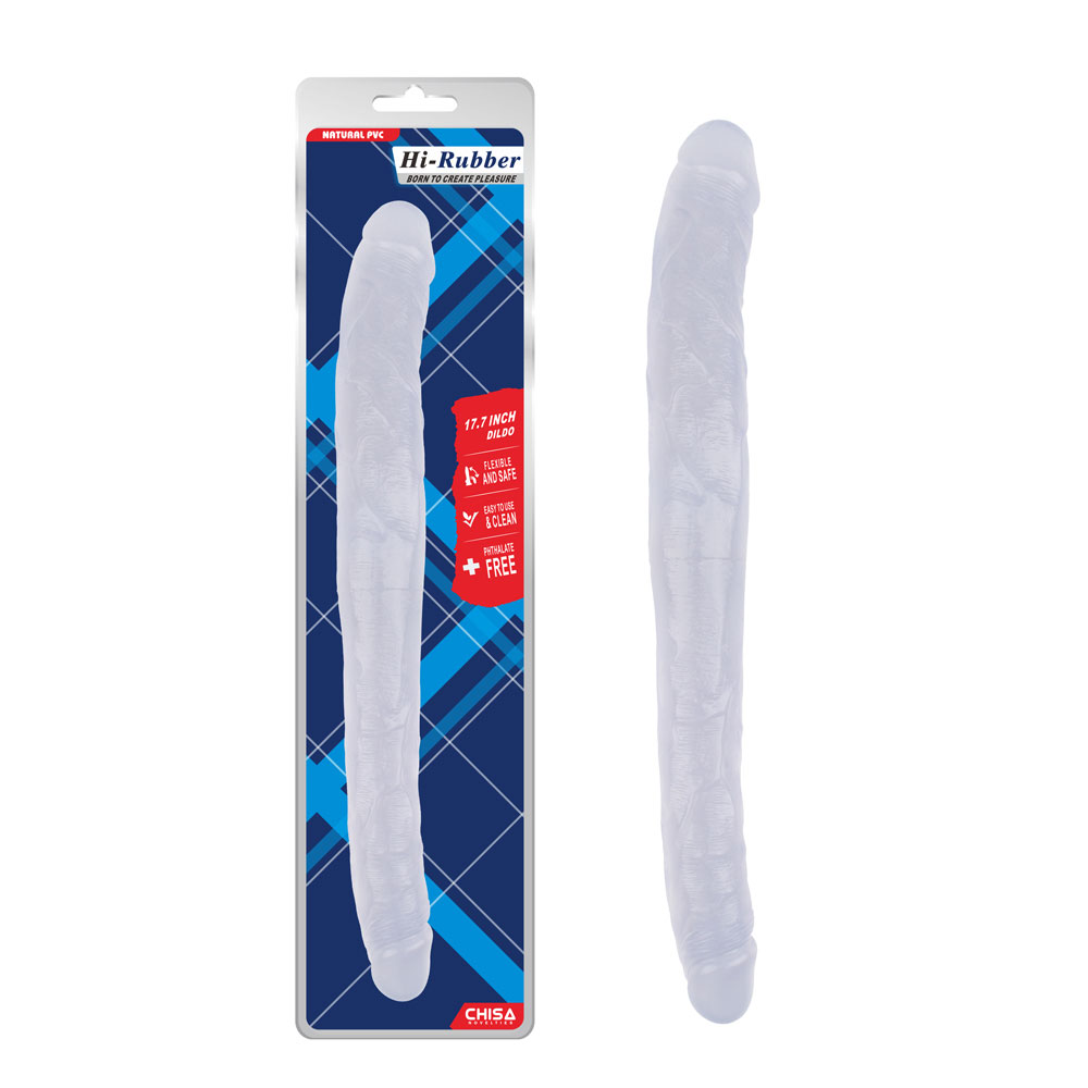 17,8 Inch Dildo-Clear