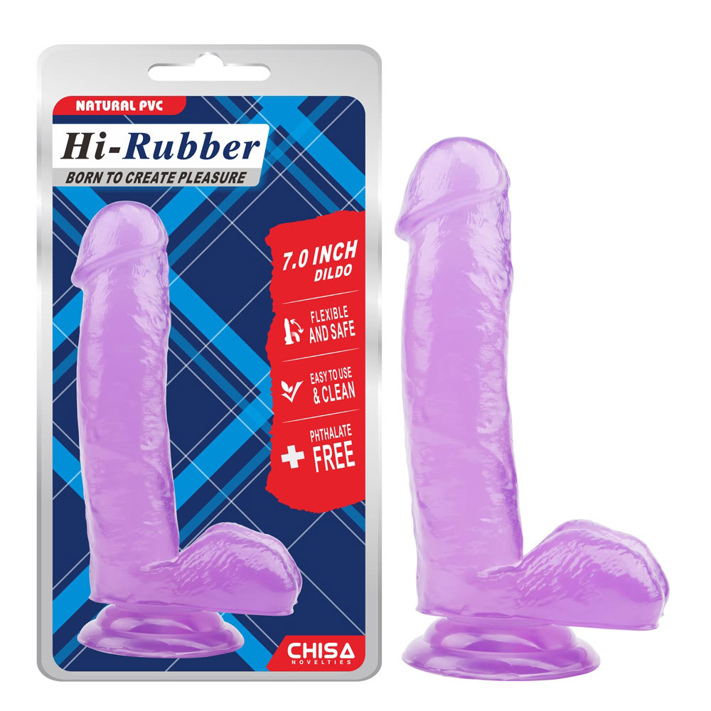7.0 Inch Dildo-Ungu