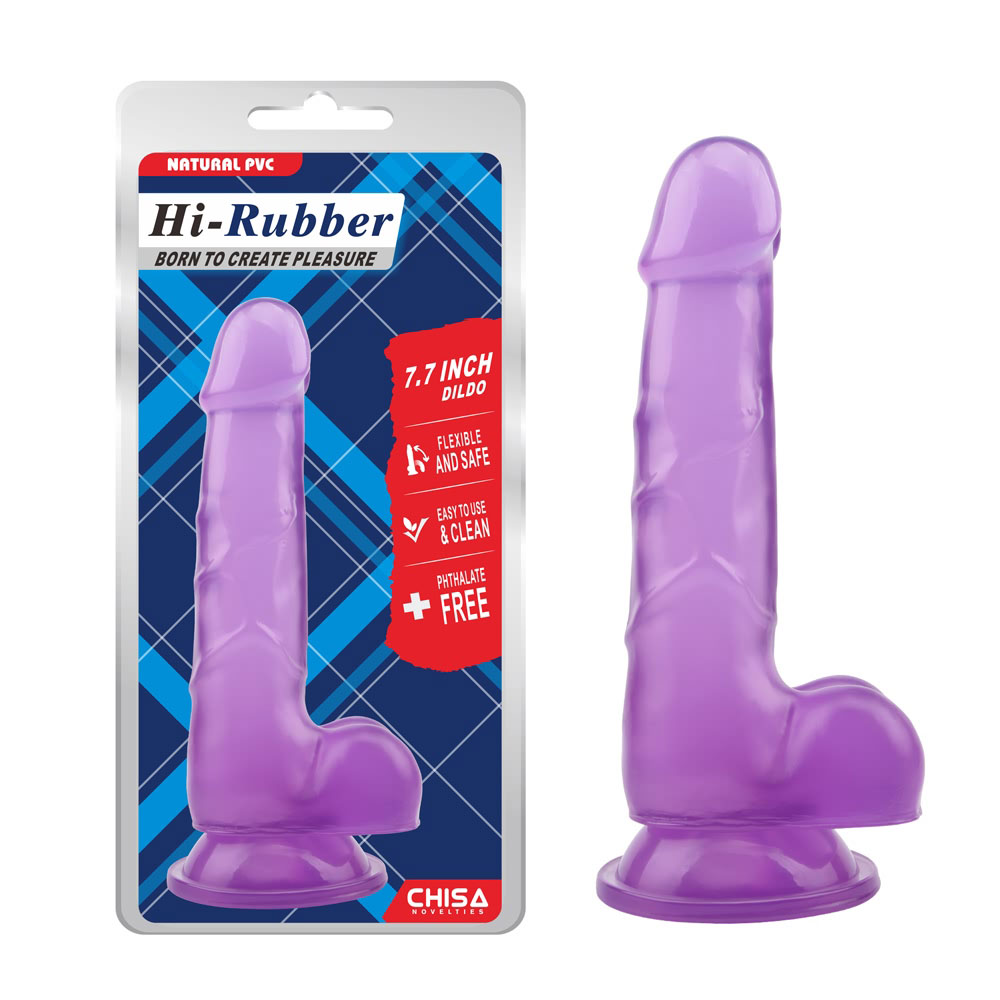 7,7 Inch Slim Dildo-Purple