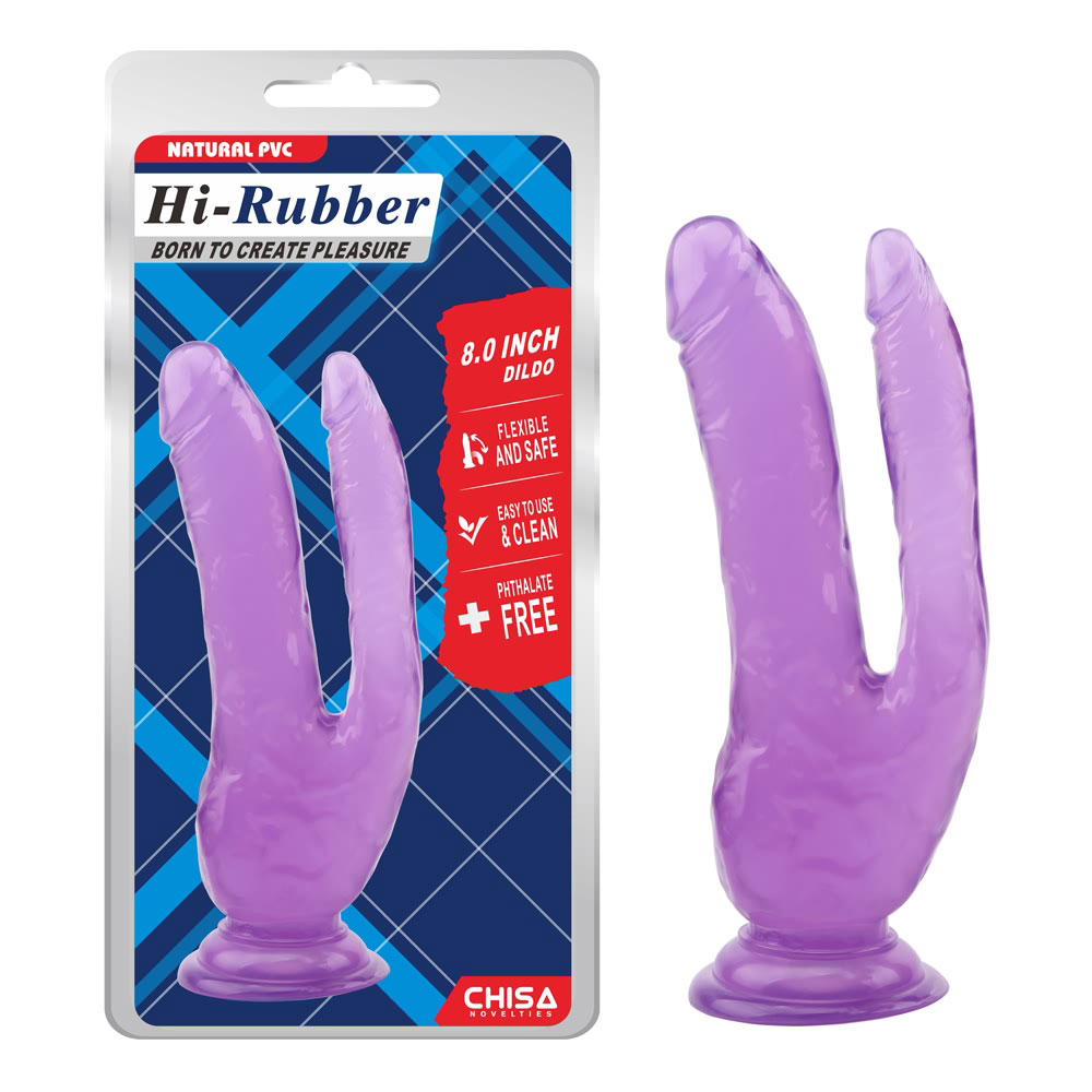 8.0 Inch Dildo - Ungu