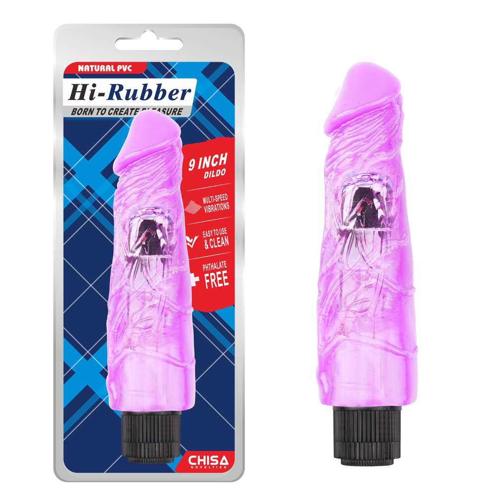 9 Inch Dildo-Ungu