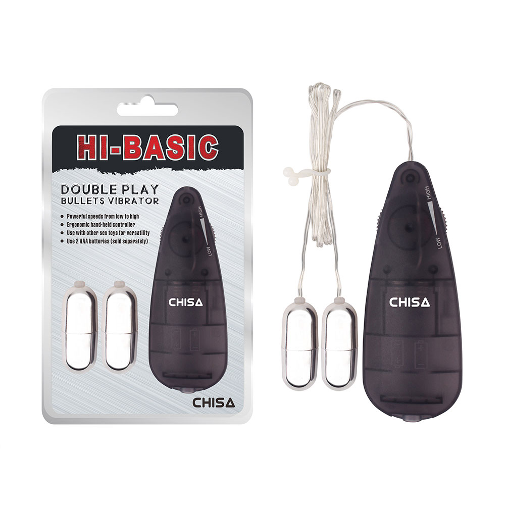 Double Play Peluru Vibrator Black