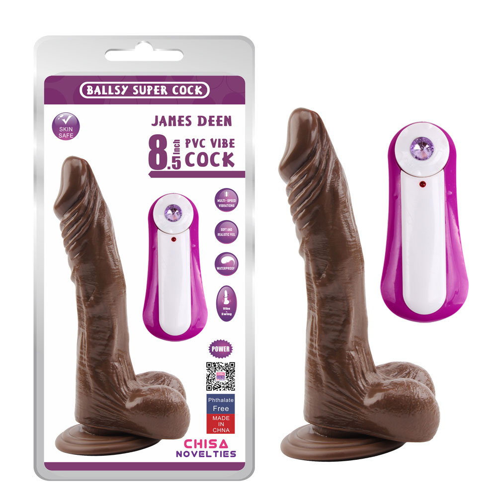 JAMES DEEN 8.5 Kedher Dildo-Brown