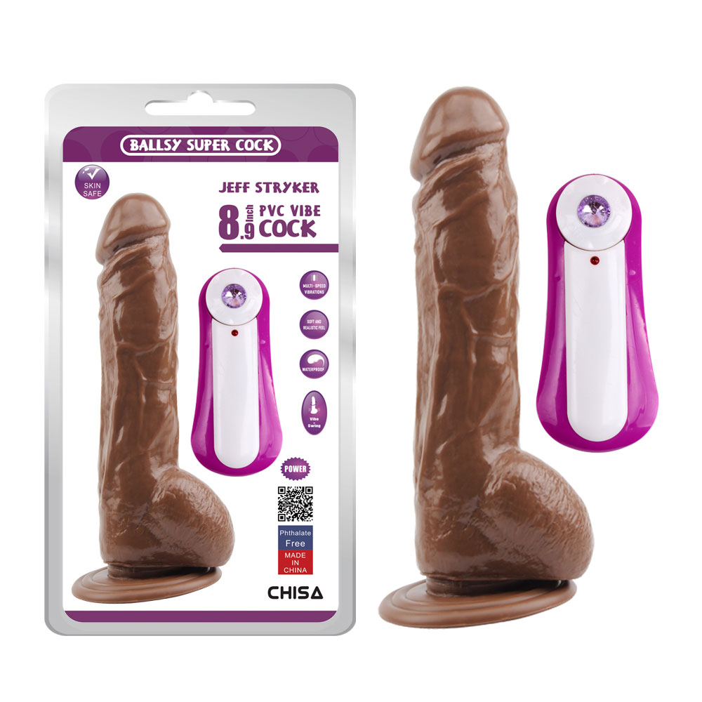 JEFF STRYKER 8.9 Kedher Dildo-Brown